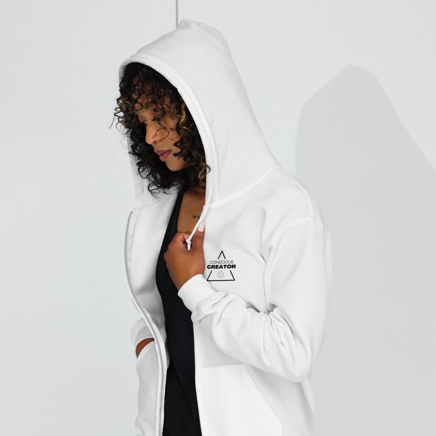 Unisex Fleece-Lined Zip Up Hoodie